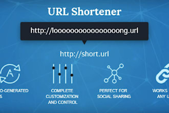 create a URL shortener or link in bio tool saas website with hosting and domain