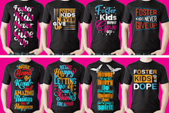 do custom retro vintage t shirt design and typography design in 24 hours