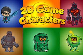 create 2d game characters for your games animations or ads