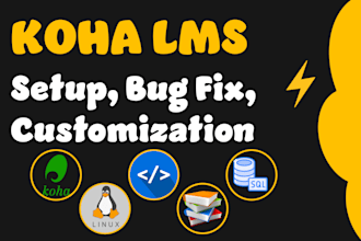 install and customize koha library management system