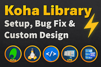 install and custom design koha library system