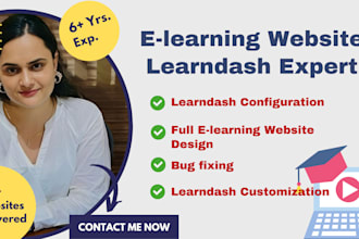 design and develop courses selling learndash elearning lms website