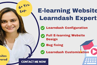 design and develop courses selling elearning website like udemy
