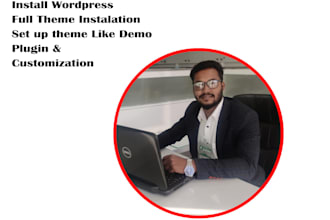 install wordpress theme and setup like demo