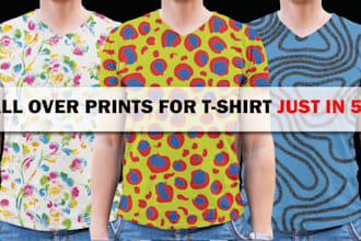 create stunning and colorful all over print designs for your t shirt