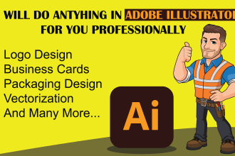 do any thing in adobe illustrator for you professionally