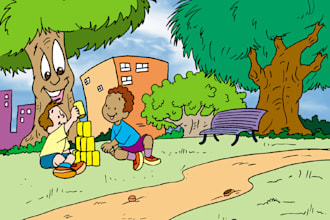 illustrations and drawings for children