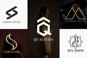 design modern minimalist luxury fashion logo