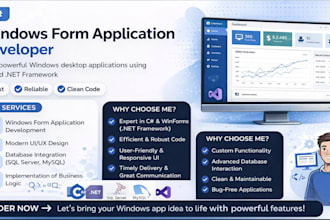 c sharp winforms or wpf app developer