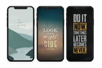 make custom wallpapers for mobile phones and computers