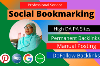 do social bookmarks SEO backlinks on high da pa sites