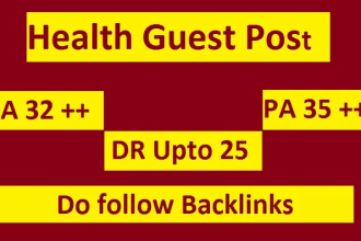 boost your SEO with a da 32, pa 35 health blog