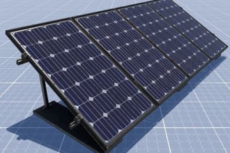 design solar pv system on pvsol and autocad