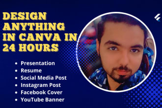 be canva expert graphic designer, any kind of canva design, editable template