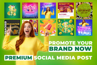 design attractive facebook, instagram ads and youtube covers