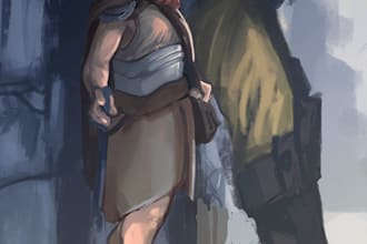 do dnd character art illustratio
