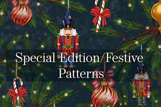 design a christmas pattern or illustration for you