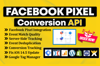fix and setup facebook conversion API with GTM, pixel tracking,google analytics