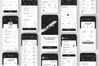 create mobile app UI UX design, web application, and wireframe in figma