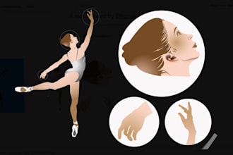 create portrait body, human figure drawing, or body part