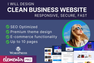 develop, clean, redesign modern and professional wordpress website