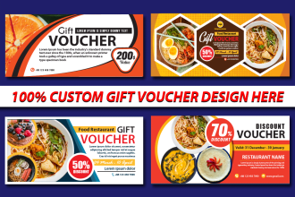 design custom creative gift voucher
