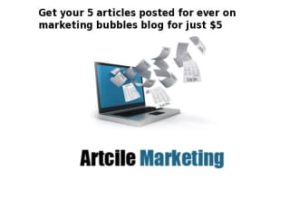 post your 5 articles on marketing bubbles blog