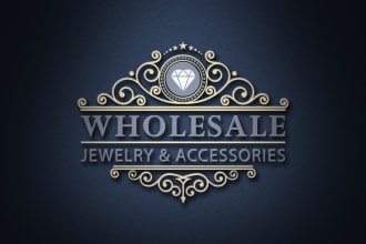 create a amazing unique jewelry accessories logo design