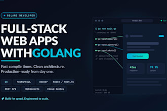build fast modern full stack web apps with golang