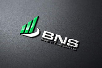 design a 2d logo with 3d mockup with express delivery