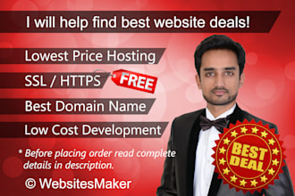 find best domain name, hosting deal, SSL and web development