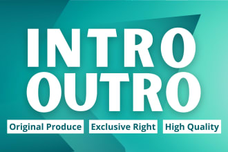 make a professional custom intro and outro for your podcast or youtube