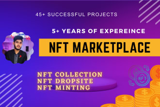 build nft marketplace, nft auction, nft sale, nft staking