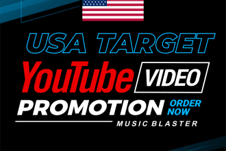 do USA target organic youtube video promotion