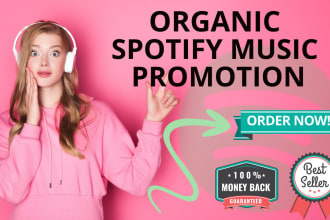 do targeted and organic spotify promotion to real people