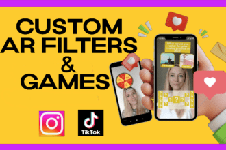 create ar filter or game for instagram or tik tok