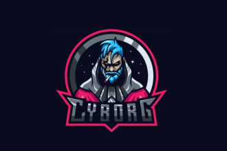 design a cool mascot logo for gaming, esport team, twitch