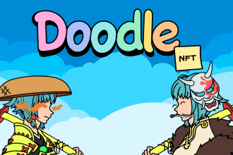 create unique doodles style nft art collection up to 10k