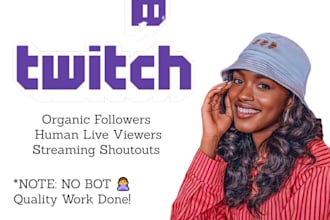 promote to grow twitch live stream viewers channel followers