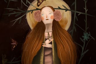 illustrate you a witchy tarot deck