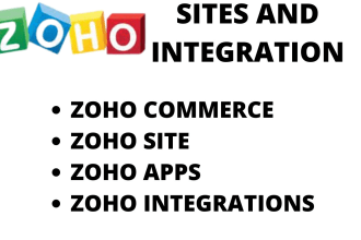 design zoho sites, zoho commerce with integration