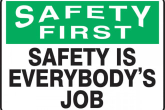prepare customized health and safety sign poster