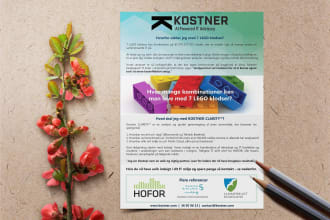 design one sided premium flyer, sell sheet