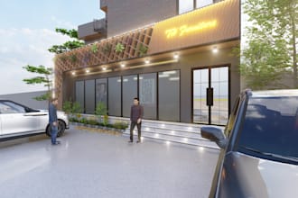 do sketchup 3d model and rendering in lumion, enscape etc