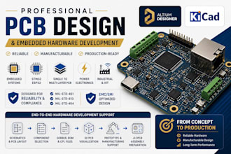 design a professional pcb for manufacturing and mass production