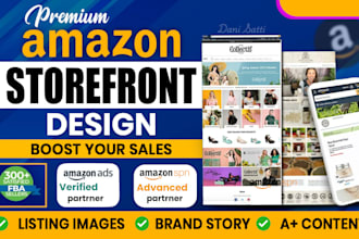 design amazon brand store or fba storefront design