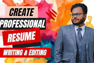 write a professional CV or resume for you