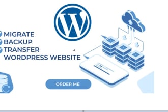 migrate, backup, and transfer wordpress website