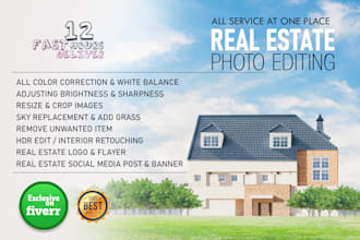 design real estate photo and interior retouching
