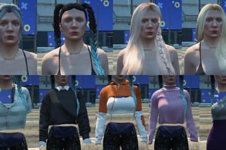 provide female clothes pack for fivem servers